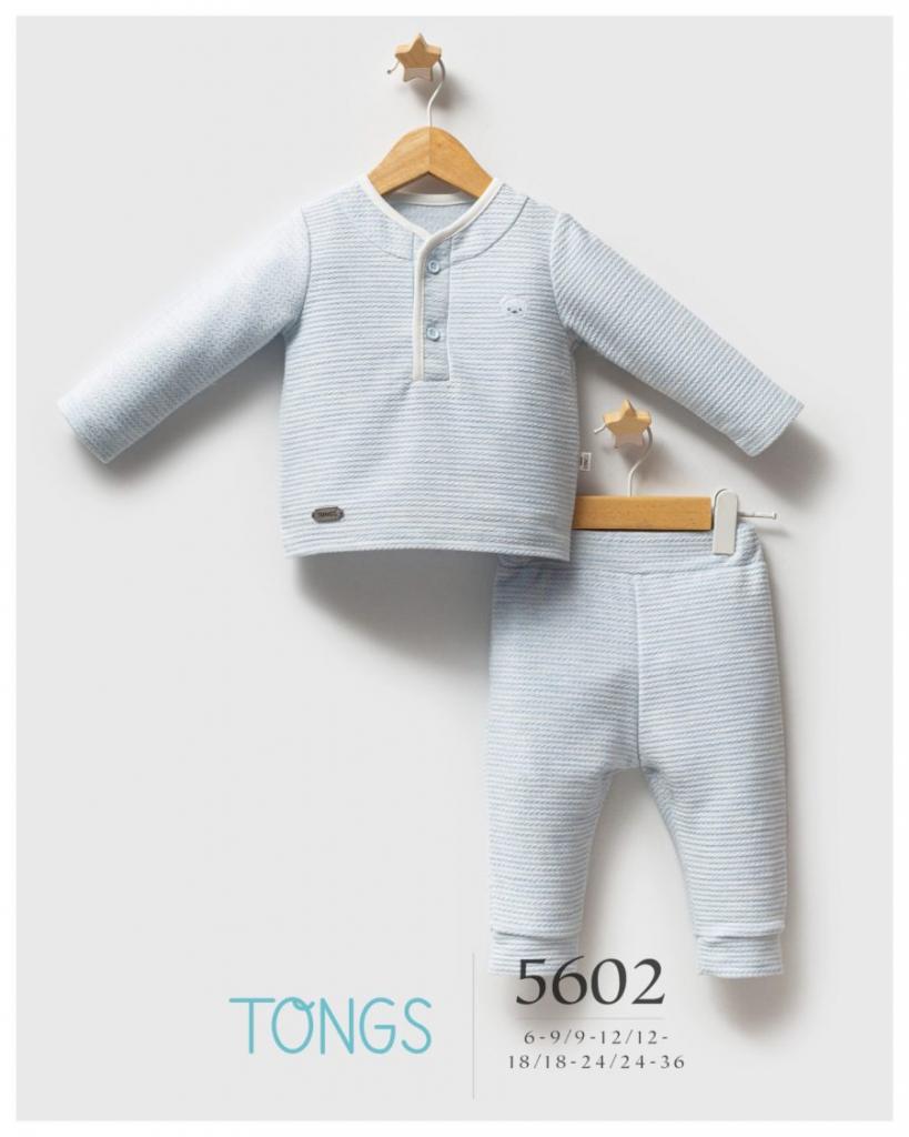 Tongs Baby  * TO5602S  Spanish Sky Embossed Teddy Outfit (6-36 months)