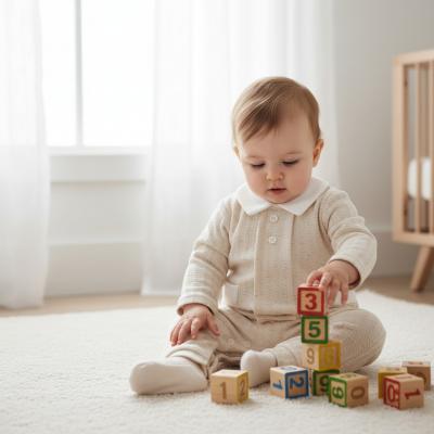 TO5610-E  Spanish Textured Romper  (0-9 months)