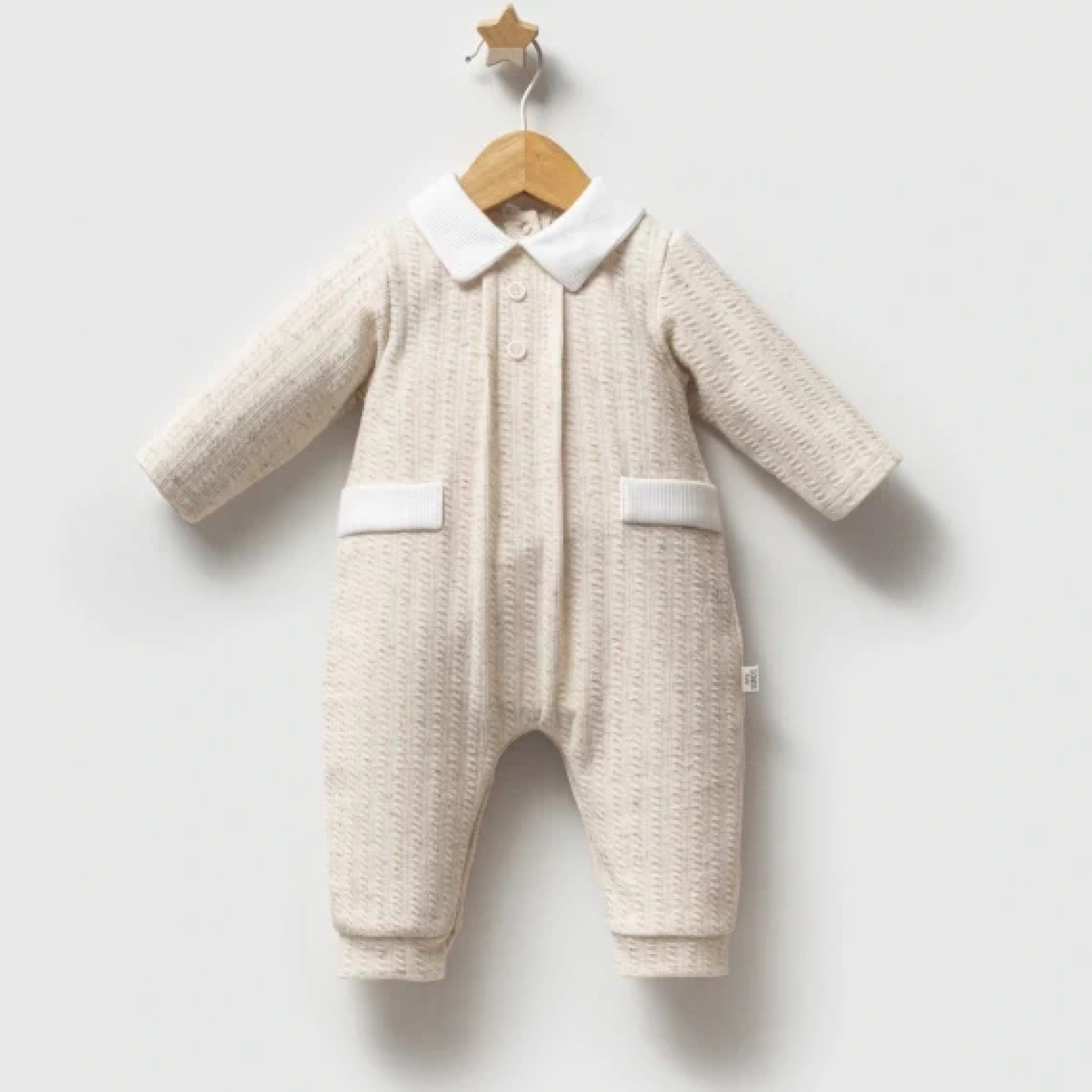 Tongs Baby  * TO5610E Spanish Textured Romper (0-9 months)
