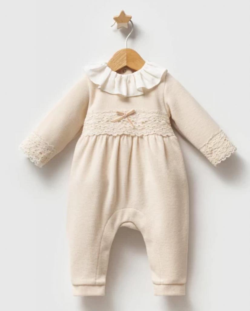 Tongs Baby  * TO5662 Brushed cotton lace Romper( 0-9 months)