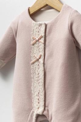 Tongs Baby  * TO5663DP Spanish Brushed Cozy All In One Set  (0-6 months)