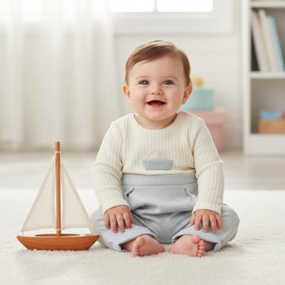 TO5740S  Waffle Romper    (0-9 months)