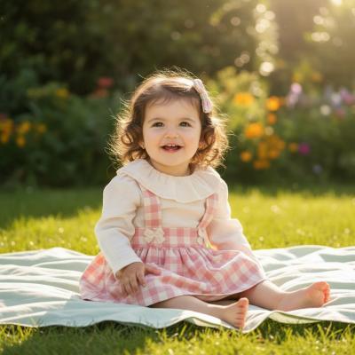 TO5774P Checked Pinafore Set (6-36 months)