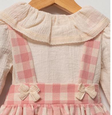 Tongs Baby 5774 * TO5774 Checked Pinafore Set (6-36 months)