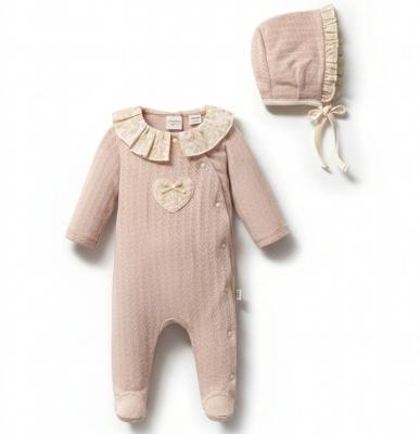 Tongs Baby 5781 8692023119146 TO5781P Floral and pointelle All In one set (0-6 months)