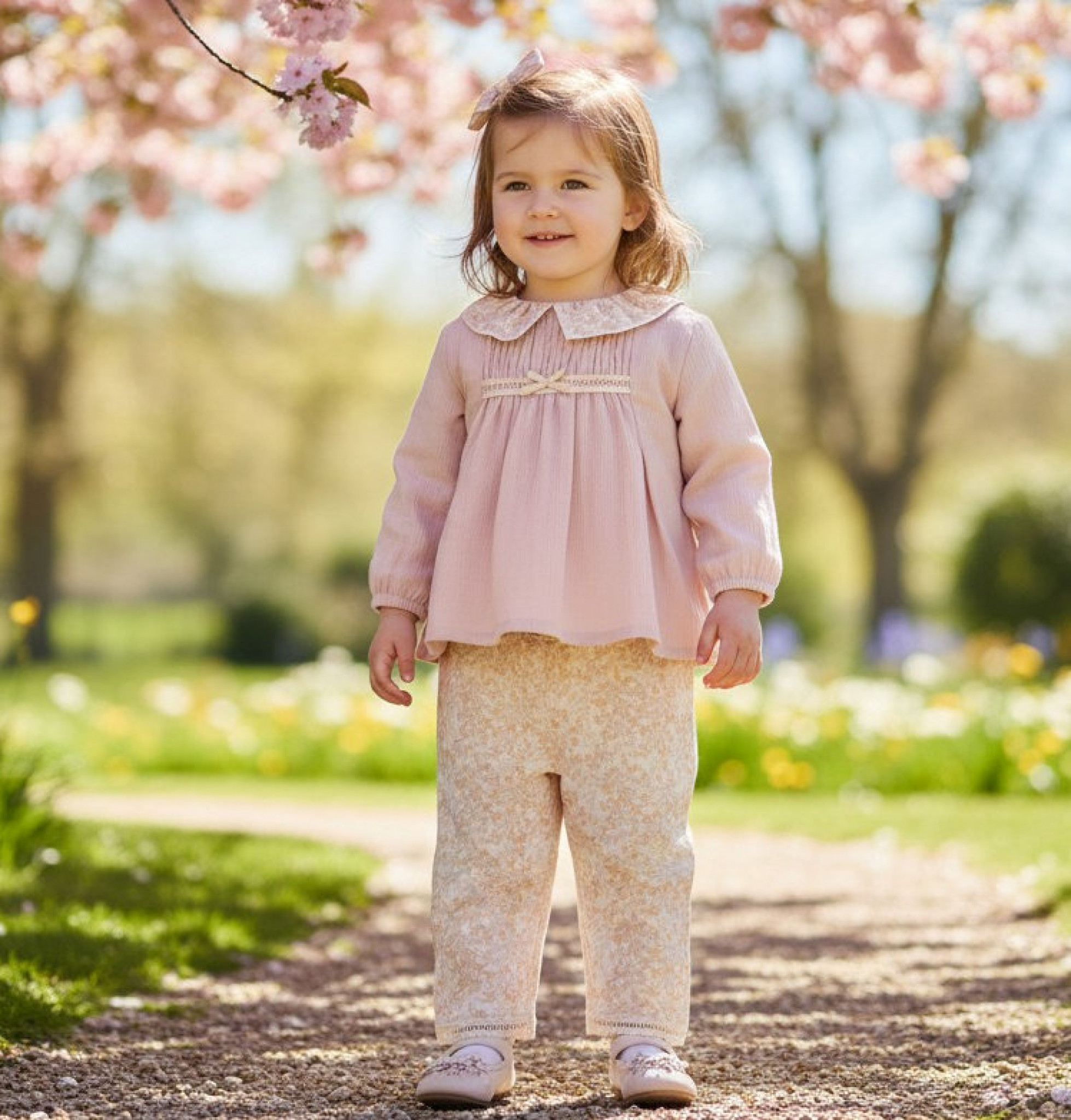 Tongs Baby 5782 8692023118453 TO5782P Cotton Floral Two Piece Set (6-36 months)
