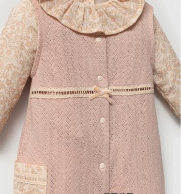 Tongs Baby 5787 8692023118897 TO5787 Floral and pointelle overall set (3-12 months)