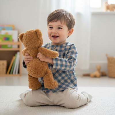 TO5792S  Checked Linen Outfit  (6-36 months)