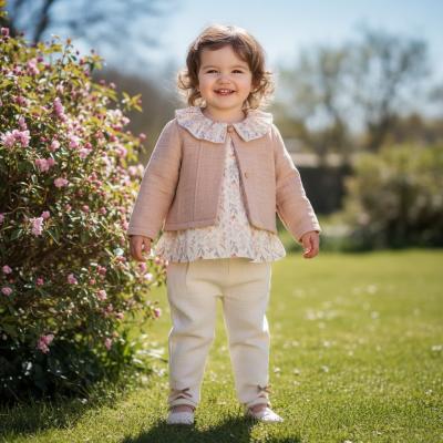 TO5804P  Floral Hemp & Cotton Three Piece Set  (6-36 months)