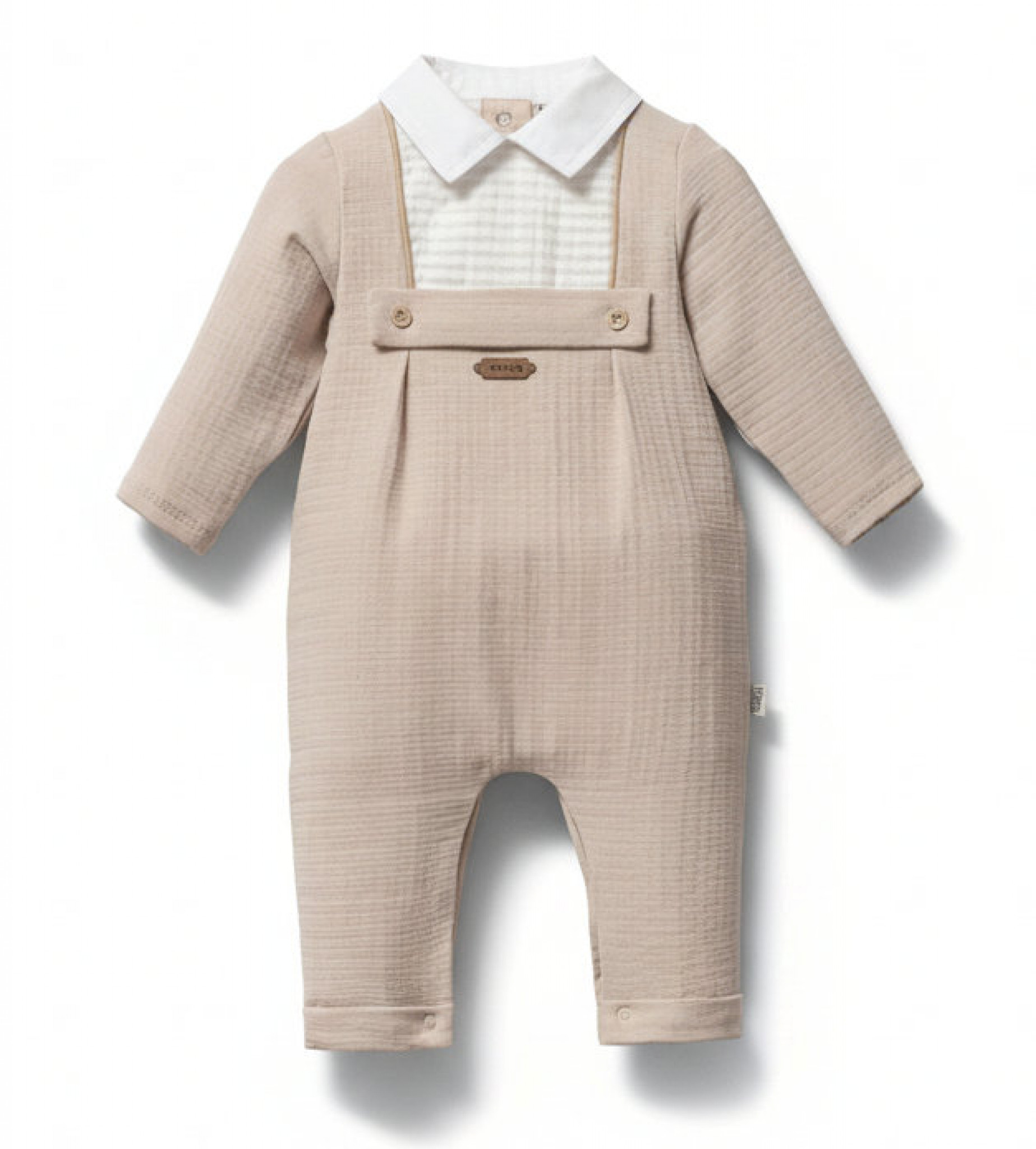 Tongs Baby 5754 8692023117456 TO5754B Beige Bar  Romper(0-9 months)