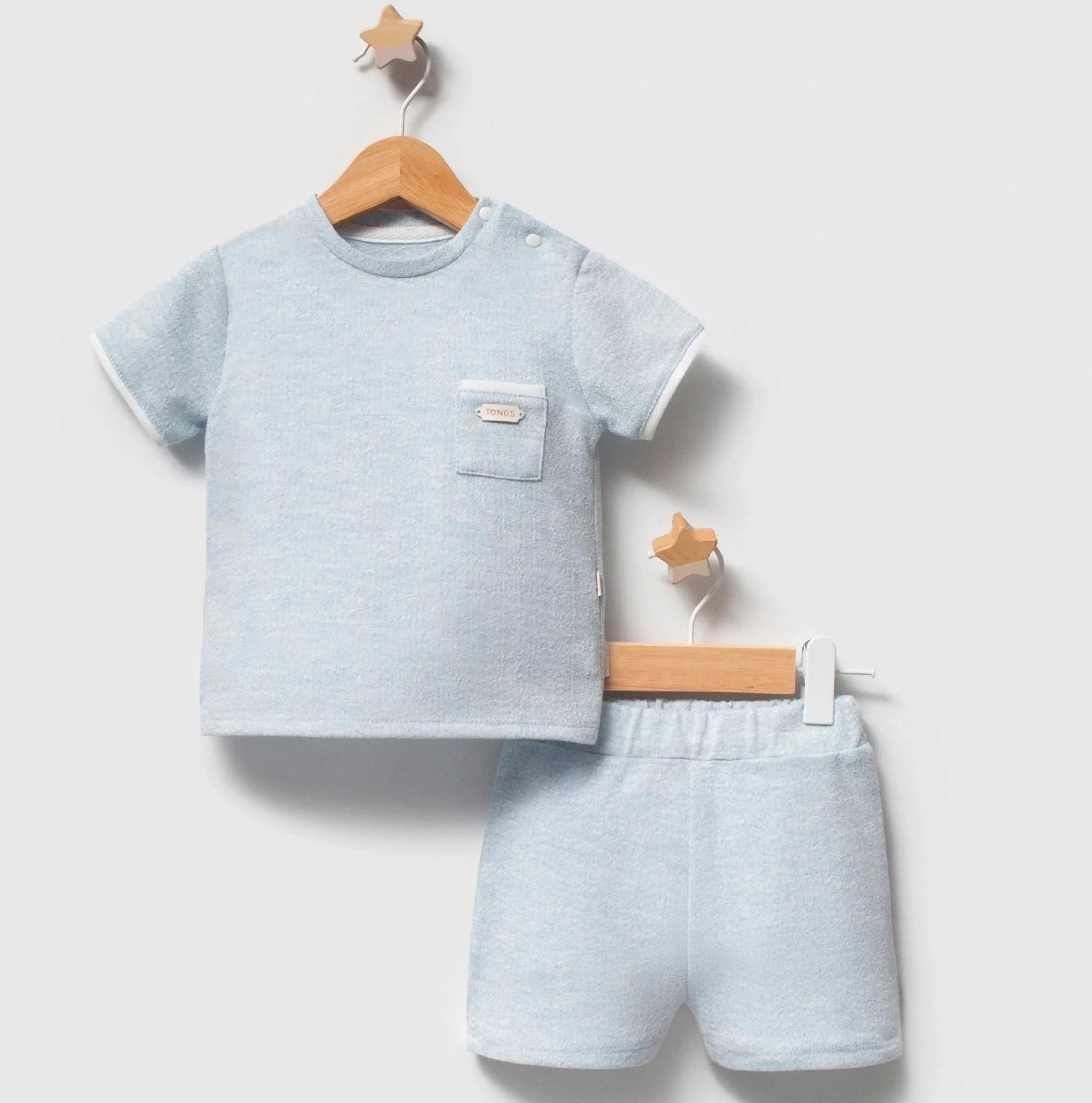 Tongs Baby 5890 8692023118866 TO5890B Marled Shorts Set (6-36 months)