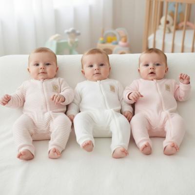 TO9506A Assorted Zip Rompers (0-9 months)