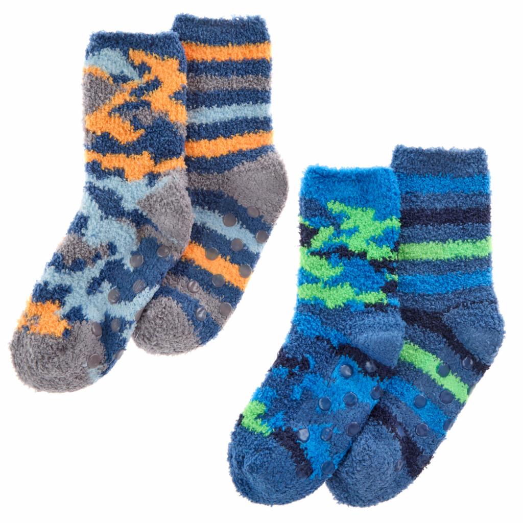 Tick Tock 42B824  TT42B824 Two Pairs Cosy Socks with Grippers (6-3.5)