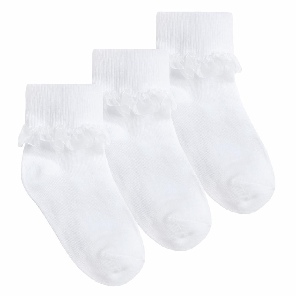 Tick Tock 43B187/WHITE 5060015595361 TT43B187 Triple pack of socks (6-3.5)