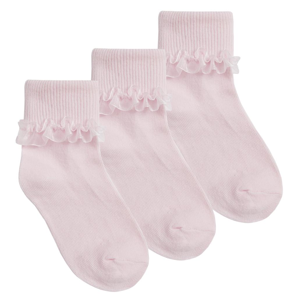 Tick Tock 43B188/PINK 5060015595378 TT43B188 Triple pack of socks (6-3.5)