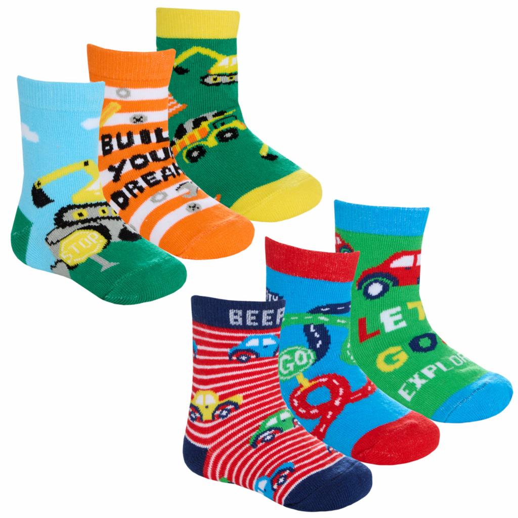 Tick Tock 44B1003 5056188248623 TT44B1003 Triple Pack "Cars" Socks (0-5.5)