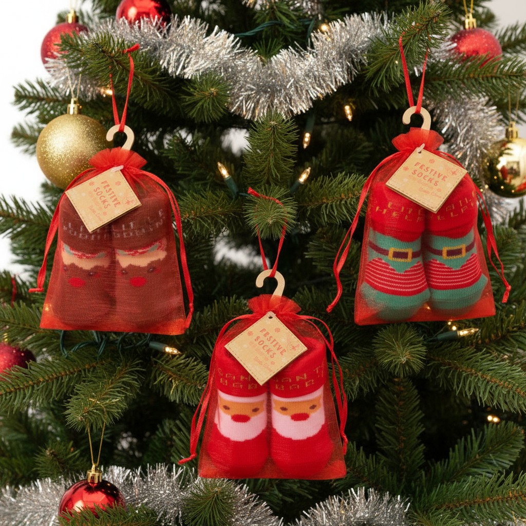 Tick Tock 44B1004 5056188251579 TT44B1004 Christmas Socks (0-5.5)