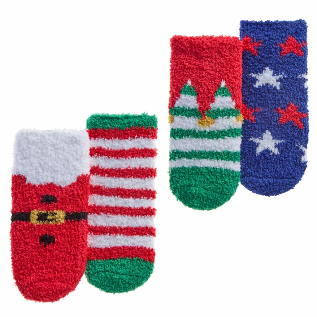 Tick Tock 44B1004 5056188251579 TT44B1006 Christmas Cozy  Socks 2 pairs (0-5.5)