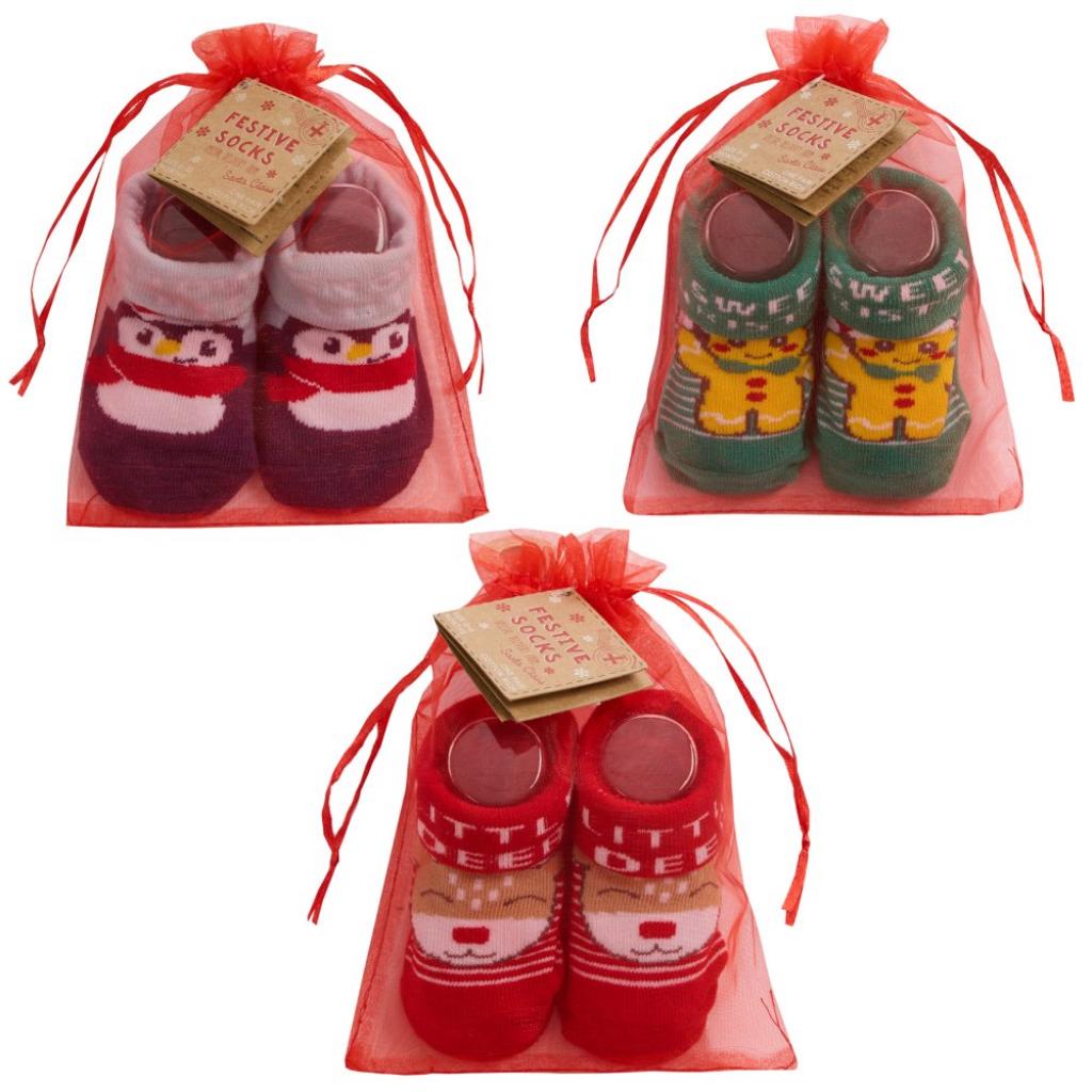Tick Tock 44B1004 5056188251579 TT44B1031 Christmas Socks (0-5.5)