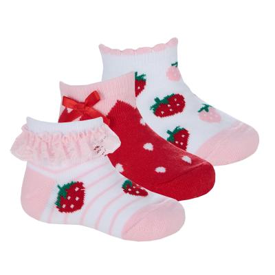 Tick Tock 44B1043  TT44B1045 Triple Pack Fruity Lace Trainer  Socks (0-5.5)