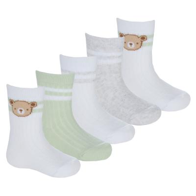 Tick Tock 44B1046  TT44B1046 5 Pack Sports Teddy Socks (0-5.5)