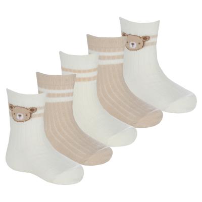Tick Tock 44B1046  TT44B1046 5 Pack Sports Teddy Socks (0-5.5)