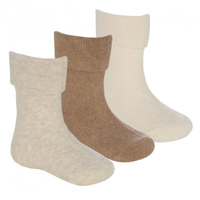 Tick Tock 44B1052  TT44B1052 Triple Pack Turn Down Socks (0-5.5)