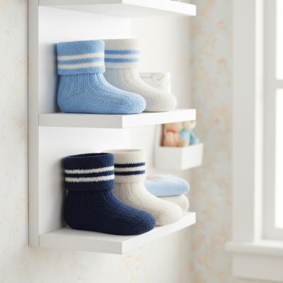 TT44B1055  Twin Pack Cosy Socks with grippers (0-5.5)