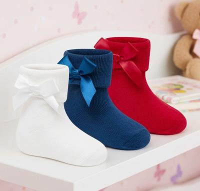 TT44B1058  Triple Pack Bow Socks  (0-5.5)