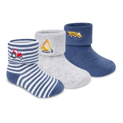 TT44B1062  Triple pack of Socks "Vehicles"  (0-3.5)