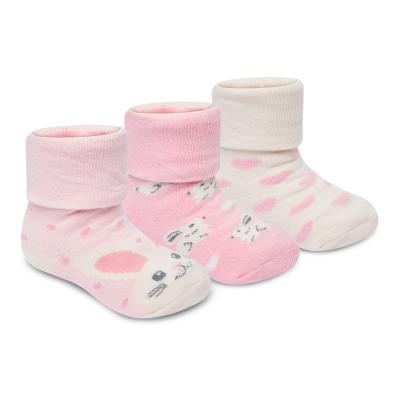 TT44B1066  Triple Pack "Bunnes and Hearts" Socks (0-5.5)