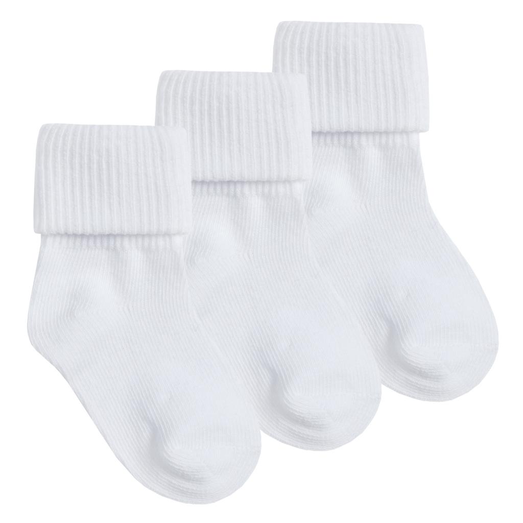 Tick Tock 44B267 5056188232745 TT44B267W Triple Pack of White Ankle Socks (0-5.5)