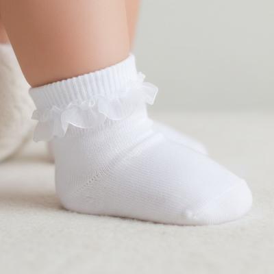 TT44B269  Triple Pack of Socks with Lace Trim  (0-5.5)