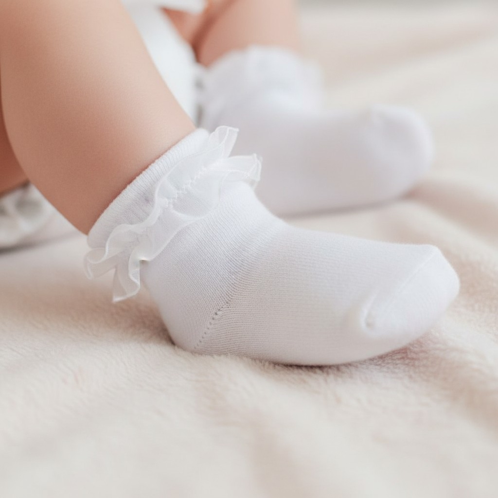Tick Tock 44B487/WHITE/3-5 5055442137444 TT44B487-W Triple Pack of Lace Trimmed Ankle Socks (3-5.5)