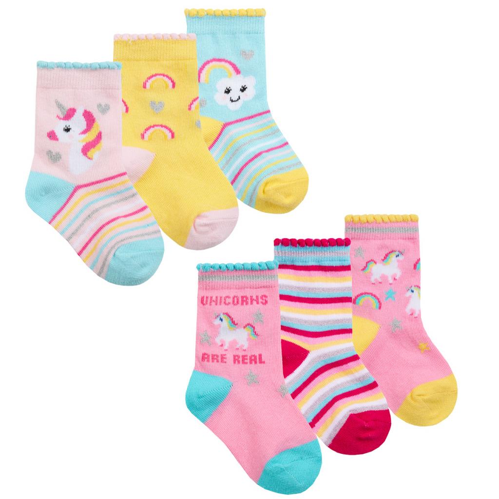 Tick Tock 44B919 5056188231748 TT44B922 "Rainbow and Unicorns" Socks (3-5.5)