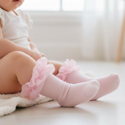TT44B930P  Pink Frilly Socks  (0-5.5)