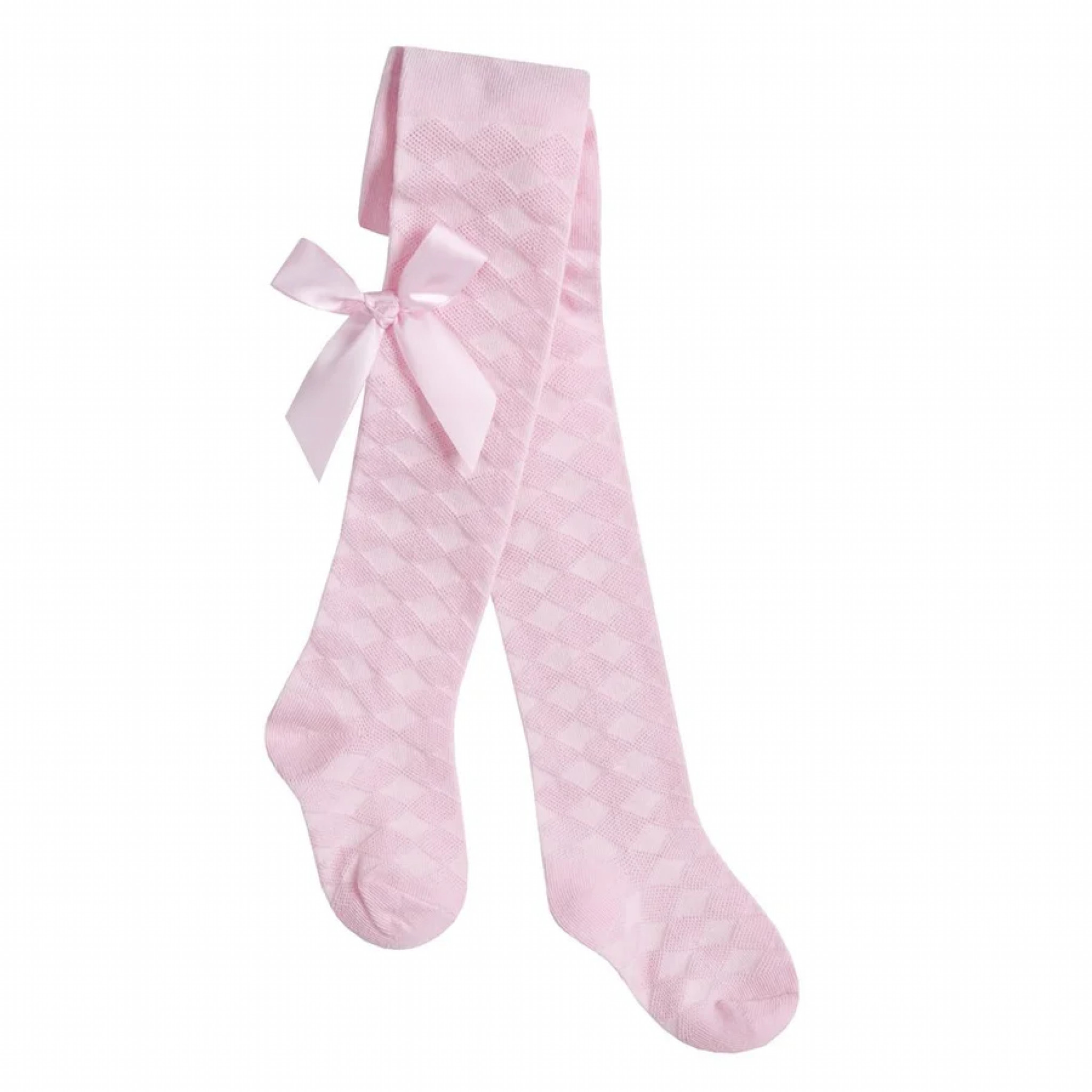 Tick Tock   TT45B13P Pink Tights with Bow (Choose 0-24 months)