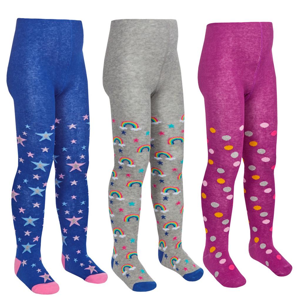 Tick Tock 46B534 505544235593 TT46B534 "Rainbow, Stars and Spots" Tights (2-8 Years)