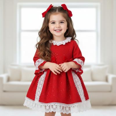 TiK243  Glitter Bow Dress SINGLE choose  (3-24 months)