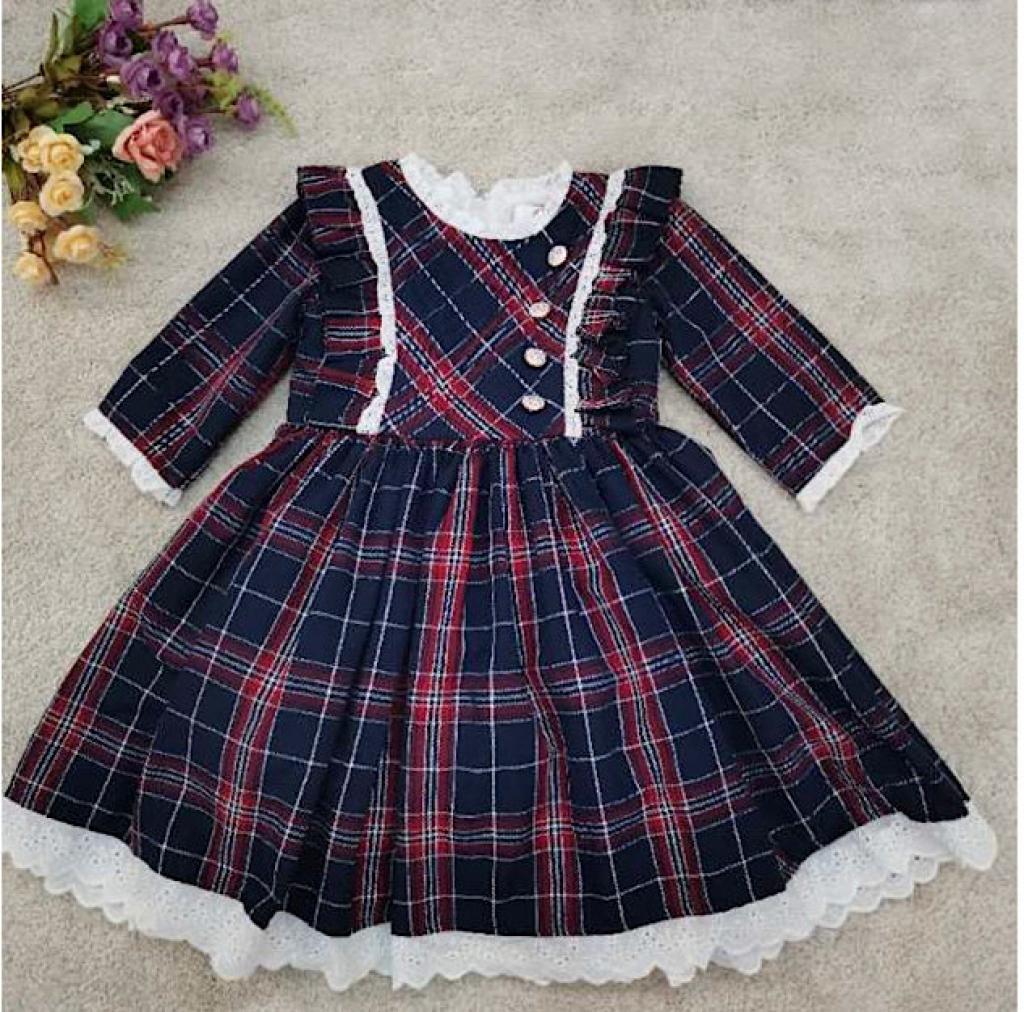 Tia London   Tia8121 Tartan frill dress (3-30 months)