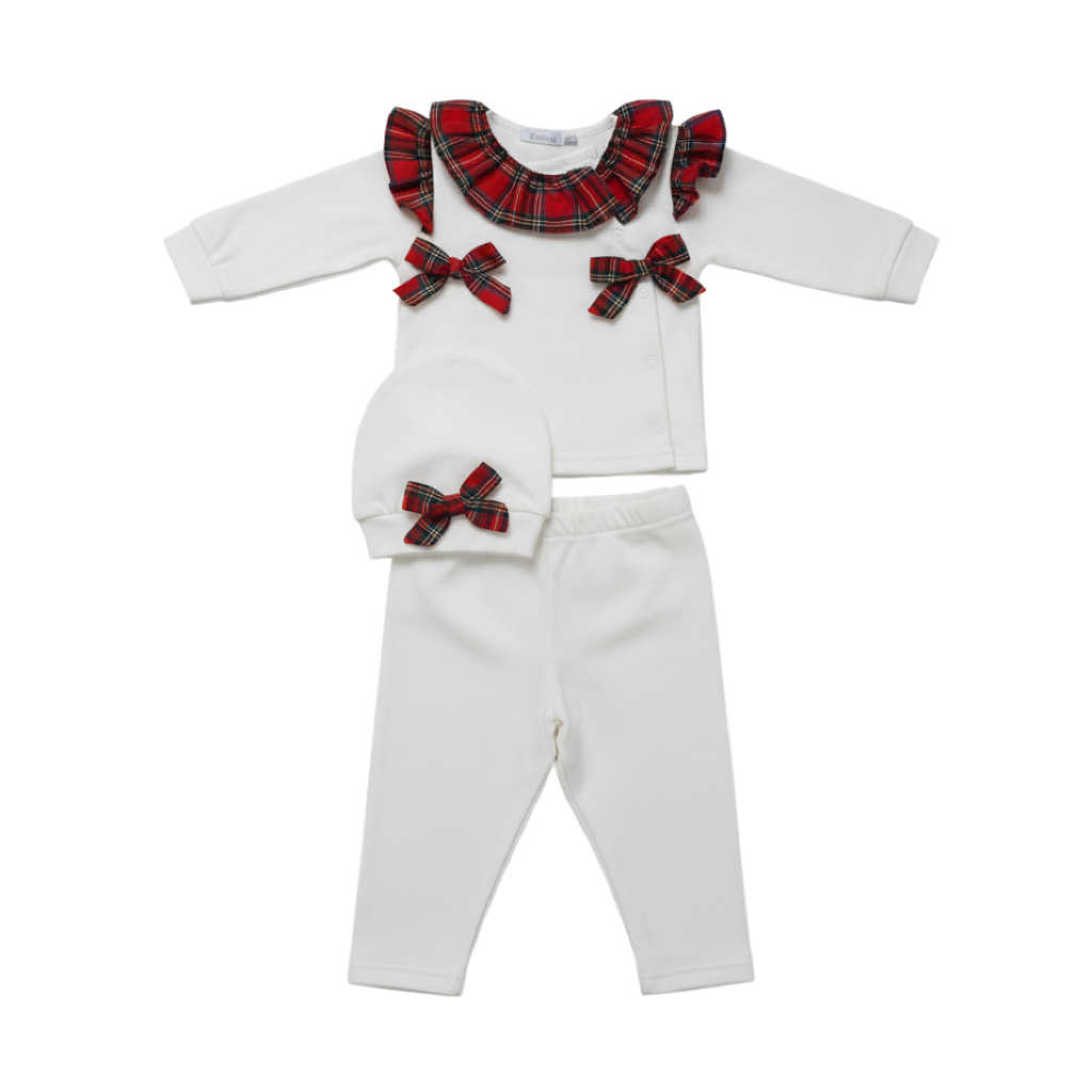 Visara & Vivaki  * VS0251-I Tartan Three Piece (0-9 months)