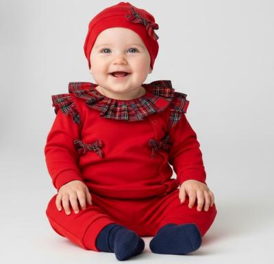 VS0251-R  Tartan Three Piece  (0-9 months)