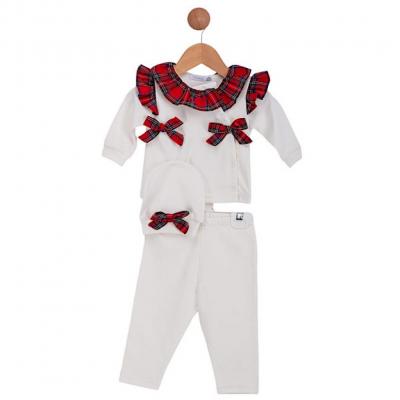 Visara & Vivaki  * VS0251-I Tartan Three Piece (0-9 months)