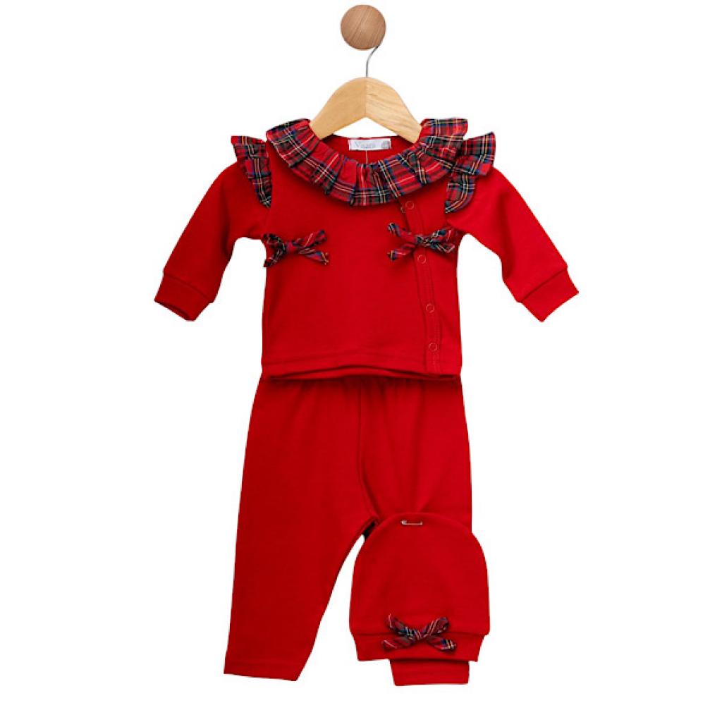 Visara & Vivaki  * VS0251R Tartan Three Piece (0-9 months)