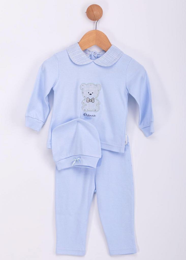Visara & Vivaki  * VS0262-S Teddy Three Piece(0-9 months)