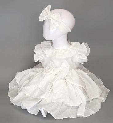 Visara & Vivaki 0434 * VS0434W Dobby Dot Frilled Dress Set (6-36 months)