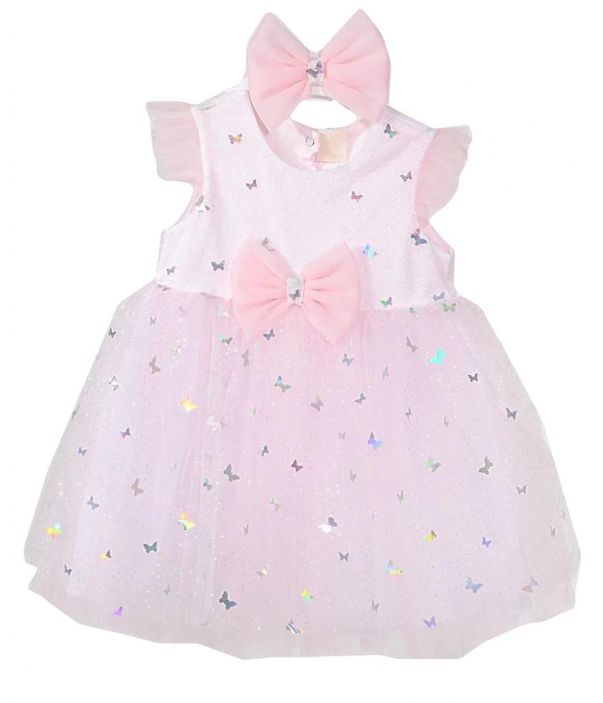 Visara & Vivaki 0434 * VS0622 Hologram Butterfly Dress (6-36 months)