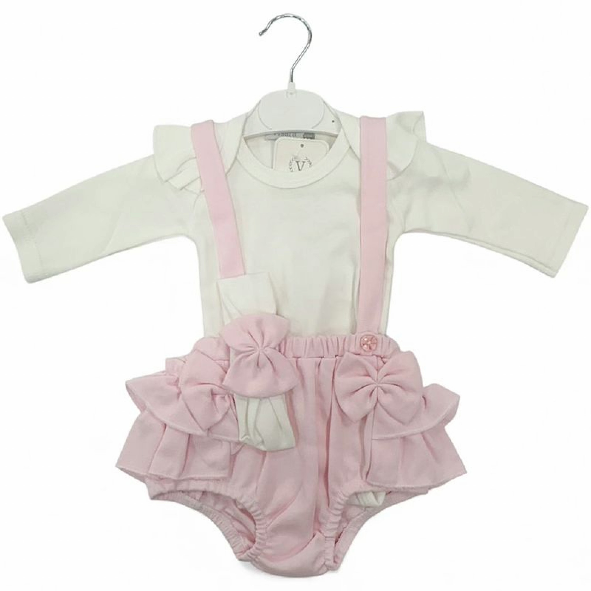 Visara & Vivaki   VS24182-P Pink Jam Pant set (0-9 months)