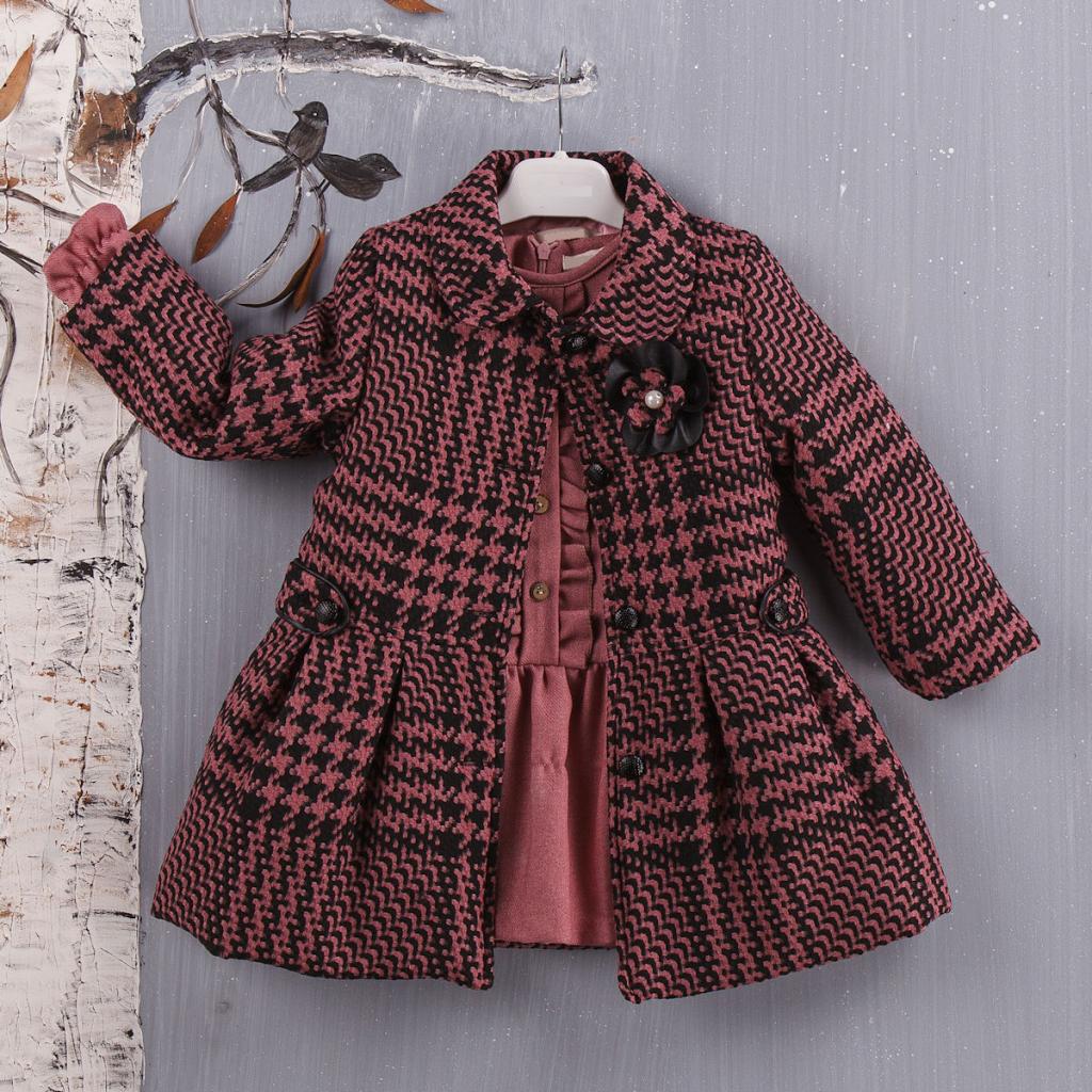 Visara & Vivaki China 4983201135084 VS3508-Pi Pink Coat and Dress Set (2-6 years)