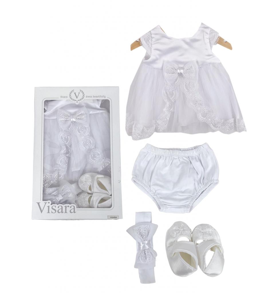 Visara & Vivaki   VS4434-W White Boxed dress set (choose)